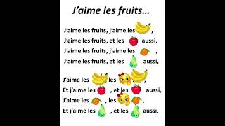 Jaime les fruits  alain le lait I like fruits [upl. by Rona580]