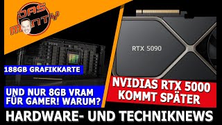 Nvidias RTX 5000 kommt später  Wieso nur 8GB VRAM  AMD RX 7900 XTX für 899 Euro  News [upl. by Soisinoid]