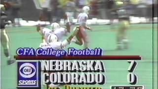 1989 Brian Carpenter 51 yards Nebraska vs Colorado 1989 with bounus radio audio [upl. by Atinra201]