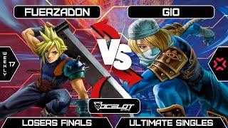 EBA Weekly 17  FuerzaDON Cloud vs Gio Sheik  Losers Final  smashultimate [upl. by Artnoed]