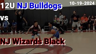 12U Basketball NJ Bulldogs vs NJ Wizards Black 10 19 2024 Game with Energy amp Atmosphere [upl. by Navoj]