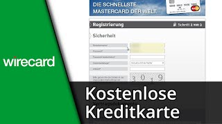 Kostenlose Kreditkarte  Prepaid Kreditkarte mit Wirecard ✅ Tutorial [upl. by Arehahs638]