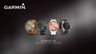 Garmin vívomove HR Fashionably Fit Is Just a Tap Away [upl. by Worlock]