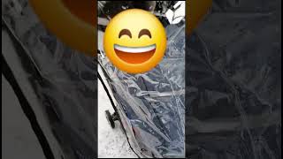 In Snow with Kinderkraft Indy stroller strollers review From my Archives 2020 [upl. by Harriet]