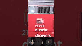 218 406 nimmt eine Dusche  Diesel loco is taking a shower [upl. by Arica374]