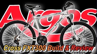 Cross FXT300 mountain bike from Argos buildassembly and review bargain bike [upl. by Gilly]