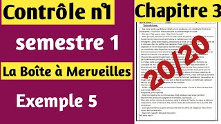 Contrôle de français n°1 1bac semestre 1 الفرض الأول في اللغة الفرنسية أولى باك الدورة الأولى [upl. by Damara]