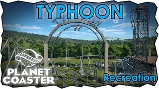 Typhoon  Planet Coaster  Bobbejaanland Recreation EuroFighter Roller Coaster [upl. by Ariajay803]