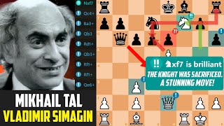 Mikhail Tal shows an INSANE Middlegame Against Vladimir Simagin  USSR Championship 1956 [upl. by Dnalsor]