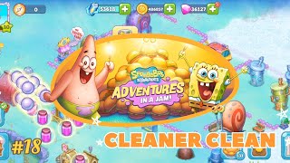 Spongebob Squarepants Adventure In A Jam  Cleaner Clean [upl. by Aihsena]