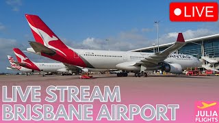 LIVE AIRPORT STREAM  Plane Spotting at Brisbane International Airport BNEYBBN [upl. by Wadesworth]