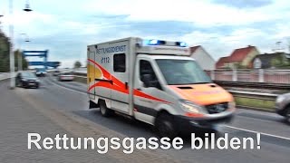 Rescue alley form Rettungsgasse bilden Martinshorn [upl. by Lelith]