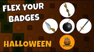 How to get ALL BADGES in the Flex your Badges Halloween Event [upl. by Eehtomit253]