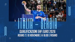 Qualificazioni EHF EURO 2026 Italia  Serbia [upl. by Noicpesnoc]