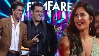 Salman Khan and Shahrukh Khan Makes Fun at Filmfare Awards 2019  Katrina Kaif Enjoyed This Moments [upl. by Paresh]