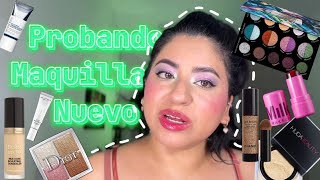 💄PROBANDO MAQUILLAJE NUEVO 💄 DANESSA MYRICKS DIOR CHANEL HUDA BEAUTY TOO FACED Y ESIKA 💋 [upl. by Yuille]