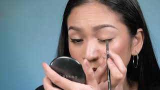 How to Create a Winged Eyeliner Using Inglot AMC Gel Liner  Aubrey Amian [upl. by Otanutrof]