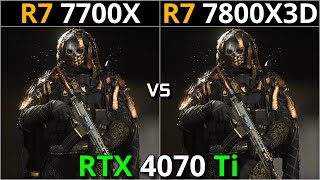 RYZEN 7 7700x vs RYZEN 7 7800X3D  Test in 18 Games  RTX 4070 Ti [upl. by Ordnasela]