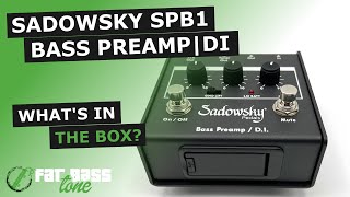 Sadowsky SPB1 V2 Bass Preamp  DI Pedal What’s In The Box A CloseUp Look [upl. by Nnahaid]