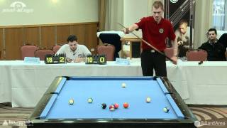 Billard Bundesliga Roschkowsky vs Hebestreit Straight Pool [upl. by Irwin]