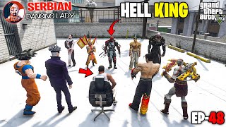 FRANKLIN FOUND HELL KING OF NEMESIS amp SERBIAN DANCING LADY WITH DEVIL BOSS IN GTA 5 SHINCHAN amp CHOP [upl. by Derfliw]