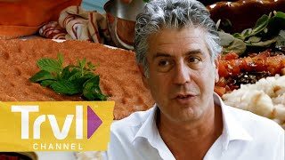 The Best of Lebanese Cuisine  Anthony Bourdain No Reservations  Travel Channel [upl. by Ilrahs]