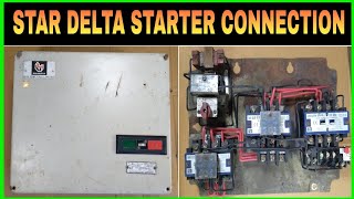 STAR DELTA STARTER CONNECTION [upl. by Fessuoy]