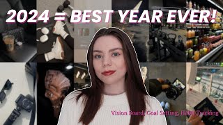 Make 2024 The BEST YEAR EVER  Vision Board Goal Setting Habit Tracking  Plan For The New Year [upl. by Tsenre133]