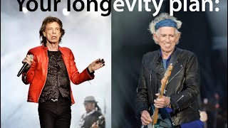 Siegel webinar on longevity  Mick Jagger vs Keith Richards [upl. by Romeu220]