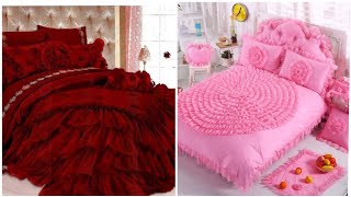 So Kamal very beautiful expensive bridal bed sheets design ideas [upl. by Atnoid]