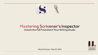 2024 Mastering Scriveners Inspector Unlock the Full Potential of Your Writing Studio [upl. by Liew]