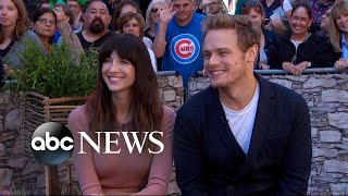 Sam Heughan and Caitriona Balfe dish on the new season of Outlander [upl. by Asus]