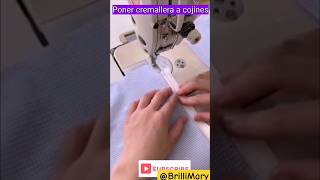 CÓMO poner cremallera a cojines✂️✂️✂️✂️ diy brillimary costura [upl. by Apur246]