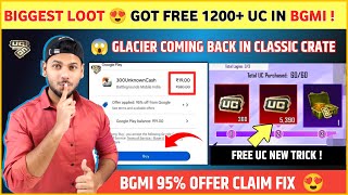 😍 Get Free UC New Trick  Free UC in Bgmi  Bgmi 95 Off Play Store [upl. by Zysk]