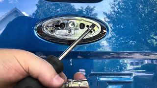 2020 Ford Ranger Tailgate Emblem Removal and Backup Camera Inspection  Part One [upl. by Ailicec665]