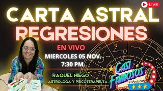 CARTA ASTRAL Y REGRESIONES EN VIVO EN CASI FAMOSOS [upl. by Nohsav]