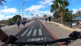 Lanzarote Matagorda to Los Pocillos on the cycle track [upl. by Neelram729]