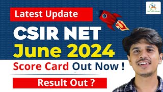 CSIR NET 2024 Resultcsir net result 2024CSIR NET June 2024 result dateCSIR NET June 2024 Cut off [upl. by Cyrill479]