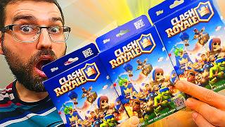 Opening x3 HANGER BOXES of Clash Royale Cards  Vintage Topps Collection [upl. by Cesaria]