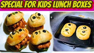 Mini Subway Burger for Kids Lunch Box  Homemade Pitta Bread Without Oven  Subway Sandwich Recipe [upl. by Eniawed843]