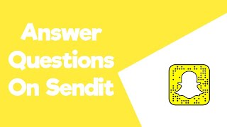 How to answer question on sendit snapchat  How to see response on sendit snapchat [upl. by Stedt]