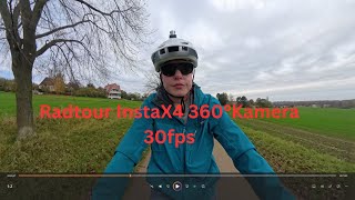 Radtour InstaX4 360°Kamera 30fps [upl. by Attenwad]