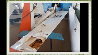 Vintage Sailplane  K6  repair [upl. by Anovahs]