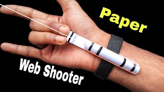 How to Make a Paper Web Shooter without Glue  How to Make Web Shooter with Paper [upl. by Ylyl349]