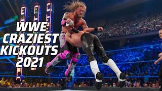 WWE CRAZIEST KICKOUTS 2021 [upl. by Eisteb]