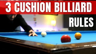 3Cushion Billiard Rules for Beginners [upl. by Lindi]