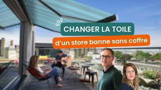 Comment changer la toile dun store banne  Tuto facile pour store banne sans coffre [upl. by Cheshire241]