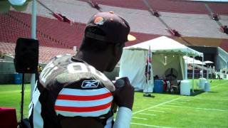 CAM NEWTON  GREG LITTLE FREESTYLE RAP amp DANCE [upl. by Osei]