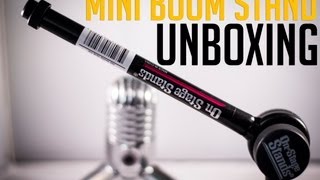 OnStage Stands Mini Boom Stand Unboxing amp Setup [upl. by Oznol]