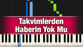 Takvimlerden Haberin Yok Mu  Piyano [upl. by Anaert]